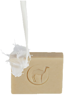 Kamelmilchseife mit Milchspritze